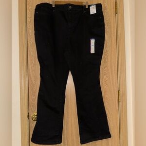 Terra & Sky Women's Boot Cut Jeans - Black
